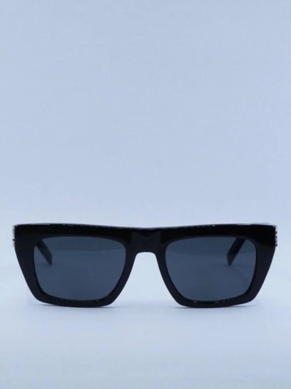 Saint Laurent SLM131 001 Rectangle Unisex Sunglasses - Black